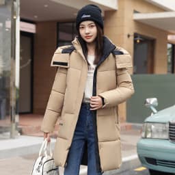 2026 New Winter Jacket Women Parka Fashion Hooded Thick Warm Long Down Cotton Coat Parkas Female Casual Outwear Overcoat Ladies