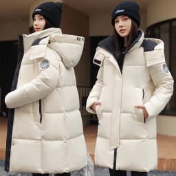 2026 New Winter Jacket Women Parka Fashion Hooded Thick Warm Long Down Cotton Coat Parkas Female Casual Outwear Overcoat Ladies