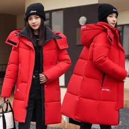 2026 New Winter Jacket Women Parka Fashion Hooded Thick Warm Long Down Cotton Coat Parkas Female Casual Outwear Overcoat Ladies