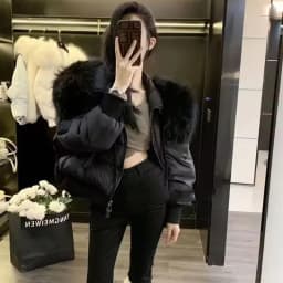 Fashion Women Long Sleeves Cotton Padded Coat Winter Solid Down Cotton Jacket 2025 Loose Casual Short Parkas Outwear Female