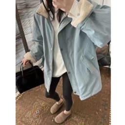 Lamb Velvet Short Parka Coat Women's Winter Casual Loose Warm Cotton Jacket Female Fashionable Commute Style Zipper Closure