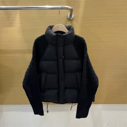 ZAROY Women Casual Puffer Jacket Autumn Knit Sleeve Patchwork Cotton Quilted Coat Stand Collar Trendy Winter Outerwear куртка