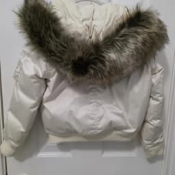 Vintage Thicken Faux Fur Collar Jacket Women Fashion Hooded Pocket Elastic Waist Coat Winter Female Daily Outwear Cotton Clothes
