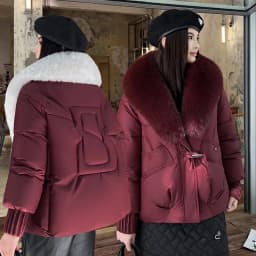 Women Winter Large Fur Collar Warm Thicken Cotton Padded Jacket 2025 New Women Loose Bread Coat Women Cotton Coat Winter Outwear