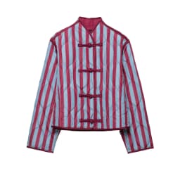 Parkas Jackets Women's Striped Coat Long Sleeve Outwear 2026 zanban Fashion Elegant Outwear With Button Chic Jackets Woman Coat
