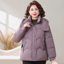 Winter Thick Hooded Puffer Coat Women Parkas XL-5XL Windproof Russian Cold Weather Snow Jacket Middle Aged Mom Outerwear Cozy