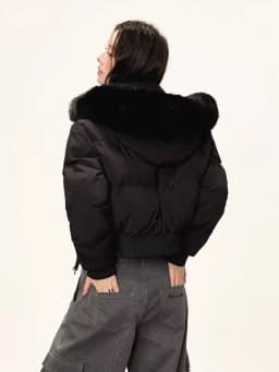 Winter Warm Hooded Parkas Women Korean Faux Fur Patchwork Puffer Jackets Y2K Loose Streetwear Fluffy Crop Outerwears
