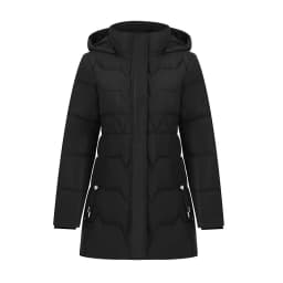 Fashion Detachable Hooded Parkas Women's Winter Down Cotton-padded Jacket Thicken Casual Slim Outerwear Female Long Coats