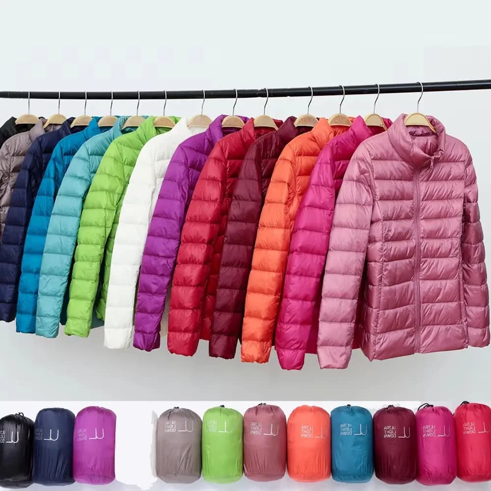 Duck Down Jacket Women Ultra Light Down Jacket All Season Feather Jacket Lady Overcoat Windbreaker Coats Female Portable Outwear