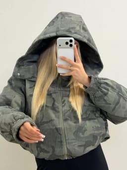 Street Printed Women's Thicken Coats Fashion Hooded Zipper Camouflage Thick Jacket Lady 2026 Autumn Winter Female Street Tops