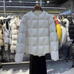 Women's Cotton Jacket 2025 Korean Edition New Autumn Winter Solid Color Round Neck Fashion Thick Warm Coat Parka Overcoat