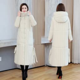 Winter 2026 New Korean Loose Women Jacket Down cotton Long Hooded Coat Thicken Parkas Female Loose Windproof Warm Overcoat