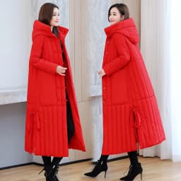 Winter 2026 New Korean Loose Women Jacket Down cotton Long Hooded Coat Thicken Parkas Female Loose Windproof Warm Overcoat
