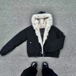 Elegant Liner Fur Collar Hood Loose Coat Women Y2k Thick Fashion Parkas Casual Tops Outerwear Padded Jackets Winter New Clothe