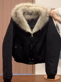 Elegant Liner Fur Collar Hood Loose Coat Women Y2k Thick Fashion Parkas Casual Tops Outerwear Padded Jackets Winter New Clothe