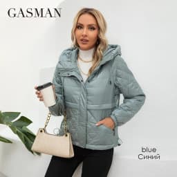 GASMAN 2022 Women's spring jacket fashion casual Short parka Thin Cotton hooded Coat women ladies jackets Warm outwear 21159