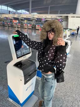 ZAROY Gothic Women Coat Y2K Polka Dot Hooded Zip Cropped Puffer Jacket American Retro Padded Warm Winter Parkas куртка женская