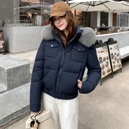 Fashion Multi Pockets Hooded Parkas for Women Winter Thick Warm Padded Jacket Female Solid Color Korean Cropped Puffer Jackets