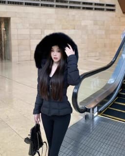 Korean Sweet Girl Fur Collar Hooded Cotton Jacket for Women's Winter Slim Fit Thickened Fashion White Cotton Clip Short Jacket