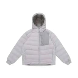 HKSH Outdoor Light Sport Color Contrast Hooded Down Jacket Women's Winter Mountain Leisure Waterproof Climbing Cotton Coat H2887