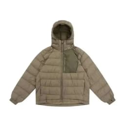 HKSH Outdoor Light Sport Color Contrast Hooded Down Jacket Women's Winter Mountain Leisure Waterproof Climbing Cotton Coat H2887