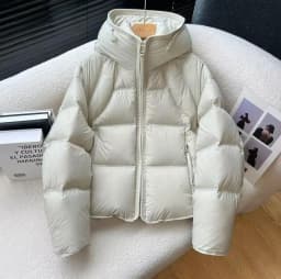 Short Cloud Puff Hooded Women Fall Winter Korean Design Fashion Cotton Parkas Coat Casual Warm Cozy Trendy Outdoor Soft Chic