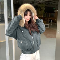 American Retro Faux Fur Collar Parkas Women Winter Loose Thick Fleece Lined Warm Jacket Female Fashion Street Padded Coat