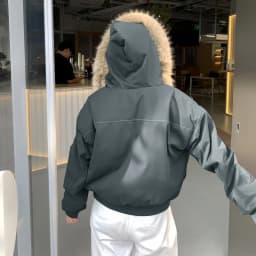 American Retro Faux Fur Collar Parkas Women Winter Loose Thick Fleece Lined Warm Jacket Female Fashion Street Padded Coat