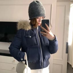 Retro British Short Hooded Parkas Women Winter Detachable Faux-Fur Collar Padded Jacket Woman Solid Multi Pockets Puffer Jackets