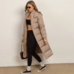 Women Long Coats Parkas Hooded Zipper Jackets Full Sleeve Thick Warm Y2k Streetwear Elegant Jacket Coat Autumn Winter 2026