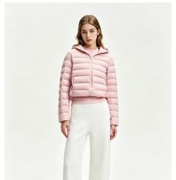 Lightweight Quilted Down Cotton Parkas Women Hooded Short Warm Couple Winter Coats Fashion Casual Outdoor Cozy Trendy Soft Warm