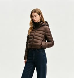 Lightweight Quilted Down Cotton Parkas Women Hooded Short Warm Couple Winter Coats Fashion Casual Outdoor Cozy Trendy Soft Warm