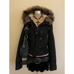 Japanese Kawaii Women Y2K Vintage Hooded Leather Coat Harajuku Printed Jacket Korean Fashion Subculture Sweatshirt Outerwear Top