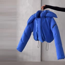 Detachable Big Hood Women Puffer Jackets Oversized Loose Winter Warm Padded Coat Streetwear High Neck Drawstring Hem Outerwear