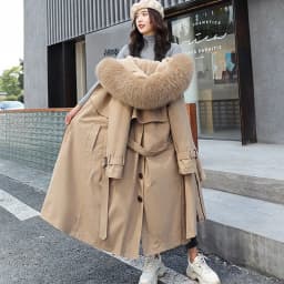 2025 Winter Jacket Women Parkas Thick Warm Fur Lining Long Parka Female Windbreakers Hooded Padded Coat Distachable Outwear 6XL