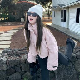 Pink Stand Collar Parkas Women Fashion Sweet Thick Warm Long Sleeve Coats Winter Preppy Style All Match Simple Outwear Tops New