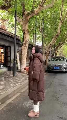 Cotton Coat Jacket Parkas Women Hooded Puffer Padded Jackets Mid Length Zipper Thick Warm Windproof Outerwear Overcoat Winter