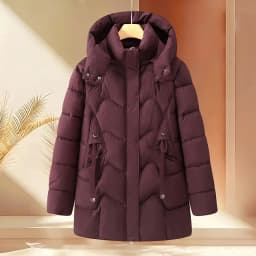 Winter Thick Hooded Puffer Coat Women Parkas XL-5XL Windproof Russian Cold Weather Snow Jacket Middle Aged Mom Outerwear Cozy