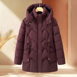 Winter Thick Hooded Puffer Coat Women Parkas XL-5XL Windproof Russian Cold Weather Snow Jacket Middle Aged Mom Outerwear Cozy