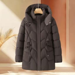 Winter Thick Hooded Puffer Coat Women Parkas XL-5XL Windproof Russian Cold Weather Snow Jacket Middle Aged Mom Outerwear Cozy