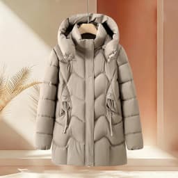 Winter Thick Hooded Puffer Coat Women Parkas XL-5XL Windproof Russian Cold Weather Snow Jacket Middle Aged Mom Outerwear Cozy