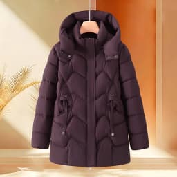Winter Thick Hooded Puffer Coat Women Parkas XL-5XL Windproof Russian Cold Weather Snow Jacket Middle Aged Mom Outerwear Cozy