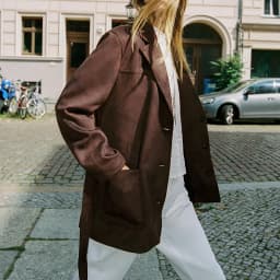New Arrival Autumn Women's Casual Waist-Cinching Faux Leather Effect Jacket Coat Long Sleeve Street Style Regular Length