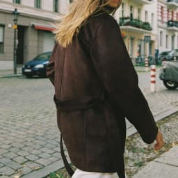 New Arrival Autumn Women's Casual Waist-Cinching Faux Leather Effect Jacket Coat Long Sleeve Street Style Regular Length