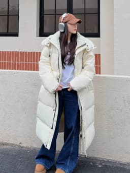 Korean Style Women Winter Warm Hooded Long Parka Thick Cotton Padded Y2K Vintage Casual Street Outerwear Oversized Jacket Chic
