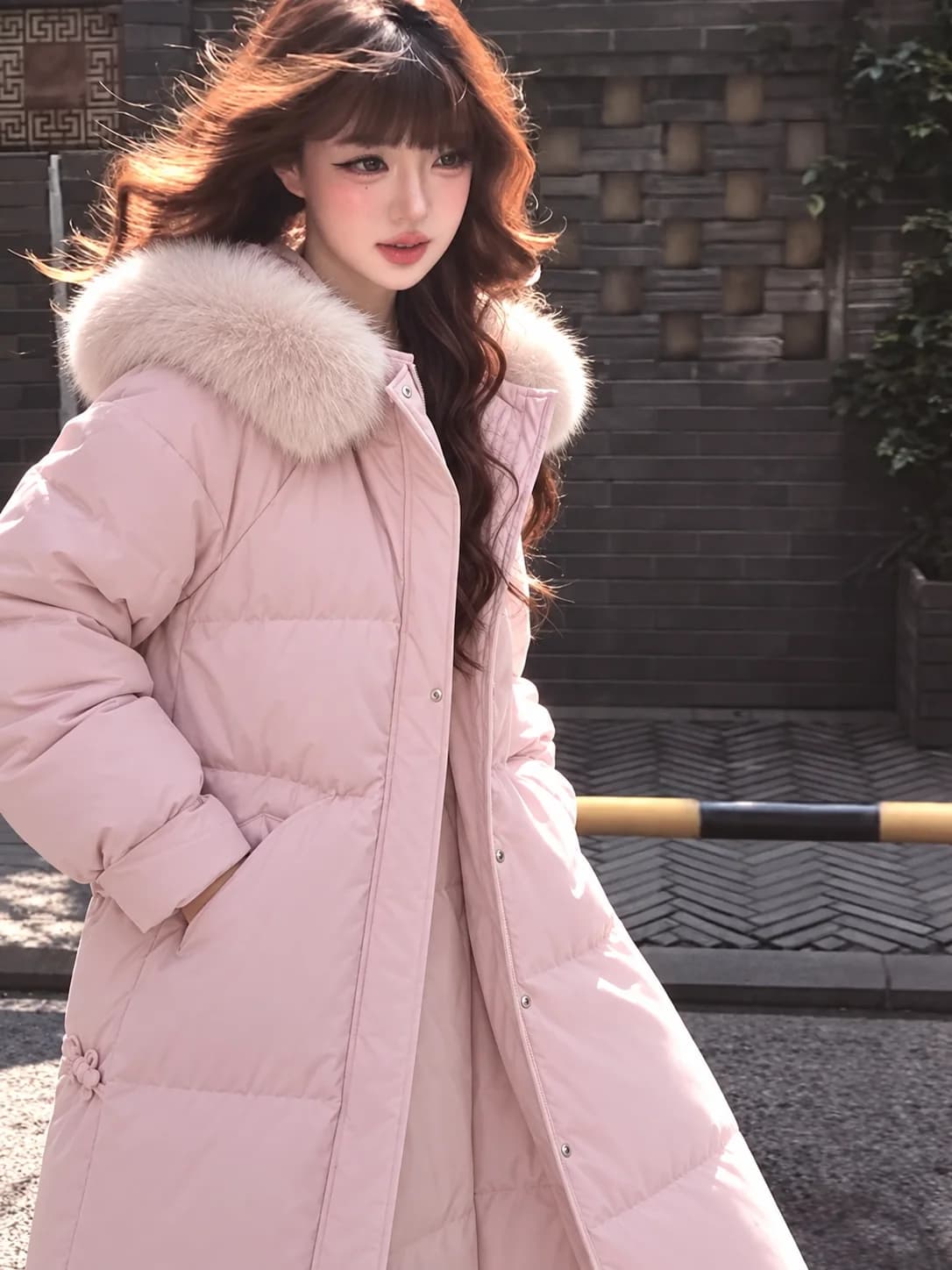 Korean Style Women Winter Warm Hooded Long Parka Thick Cotton Padded Y2K Vintage Casual Street Outerwear Oversized Jacket Chic