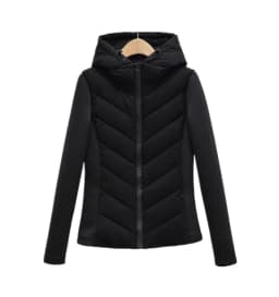 Slimming Design Fall Winter New Women's Cotton Jaet Coat Hooded Lightweight Versatile Long Sve Regular Length Outerwear