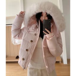 Casual Cropped Parkas Women Fashion Faux Fur Collar Hooded Puffy Coats Winter Warm Solid All Match Slim Long Sleeve Outwear Tops