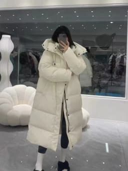 2026 Women Winter Parkas Faux Fur Collar Long Coat Korean Fashion Warm Overcoats Y2K Vintage Outerwear Jackets Winter Outfits