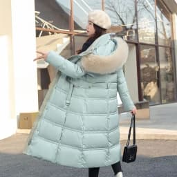 Fur Collar Windbreaker Down Coat Women Parkas 2027 Cotton-Padded Jacket Winter New Fashion Female Long Thick Warm Overwear Tops
